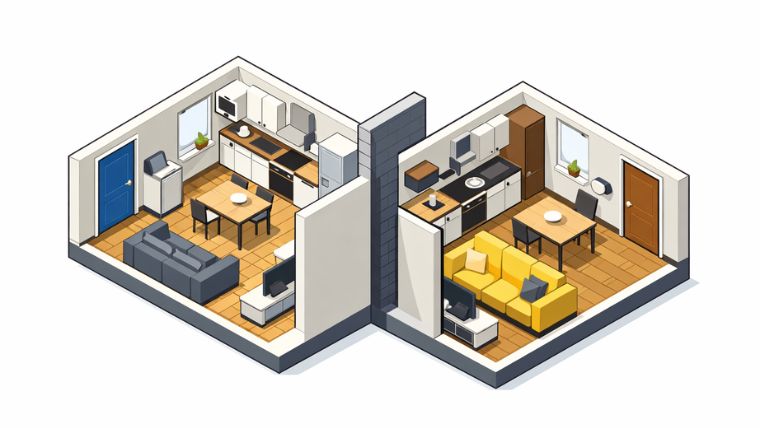 דירה מפוצלת משכנתאמן